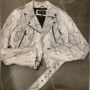 BCBG snakeskin print jacket